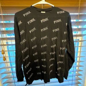 VICTORIAS SECRET PINK CAMPUS SHIRT (relaxed fit)